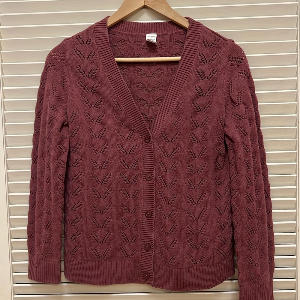 OshKosh B’gosh Cardigan / Sweater  in Brick, Size 14, EUC